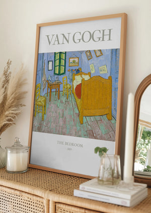 Tablou înramat „The Bedroom” de Vincent Van Gogh