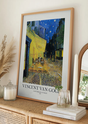 Tablou înramat „Café Terrace At Night” de Vincent Van Gogh