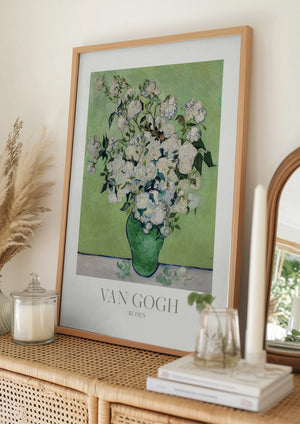 Tablou înramat „Roses” de Vincent Van Gogh