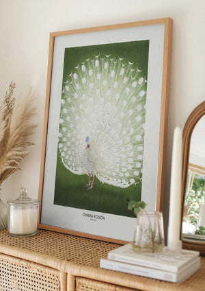 Tablou înramat „Peacock - Cropped” de Ohara Koson