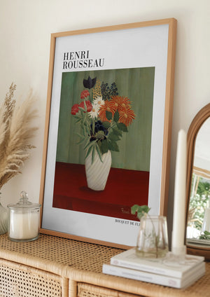 Tablou înramat „Bouquet De Fleurs” de Henri Rousseau