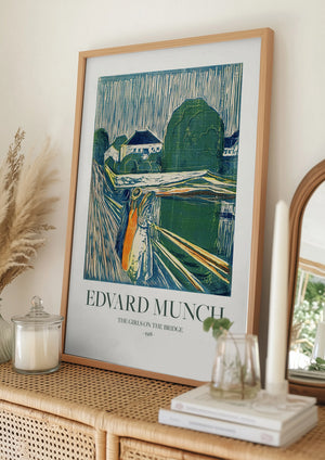 Tablou înramat „The Girls On The Bridge” de Edvard Munch