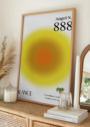 Tablou înramat „Angel Number 888” de Amélie