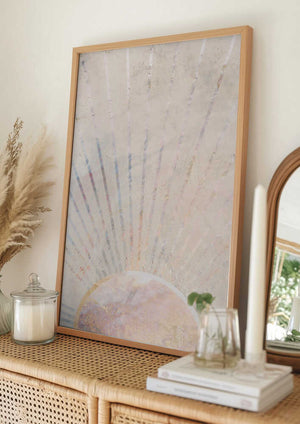Tablou înramat „Morning Boho Sun Rays” de Sarah Manovski