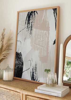 Tablou înramat „Brush strokes-3” de Sally Ann Moss