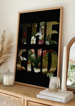 Tablou înramat „The End” de Famous When Dead