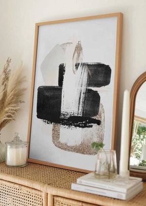 Tablou înramat „Brush Strokes-3” de Sally Ann Moss