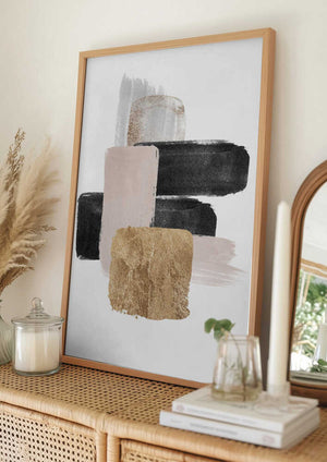 Tablou înramat „Brush Strokes-6” de Sally Ann Moss