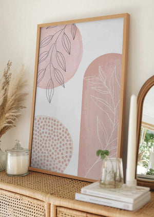 Tablou înramat „Love Pink-1” de Sally Ann Moss