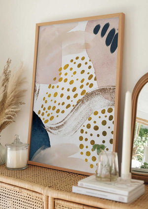 Tablou înramat „Smooth Abstract-3” de Sally Ann Moss