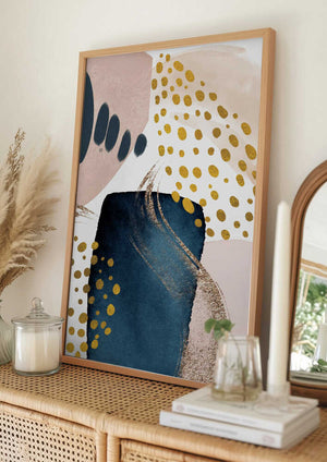 Tablou înramat „Smooth Abstract-2” de Sally Ann Moss