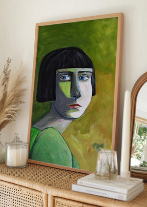 Tablou înramat „Lady with the Look” de Sharyn Bursic