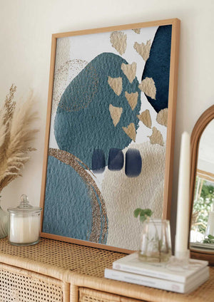 Tablou înramat „Blue Beauty-3” de Sally Ann Moss