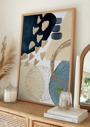 Tablou înramat „Blue Beauty-2” de Sally Ann Moss