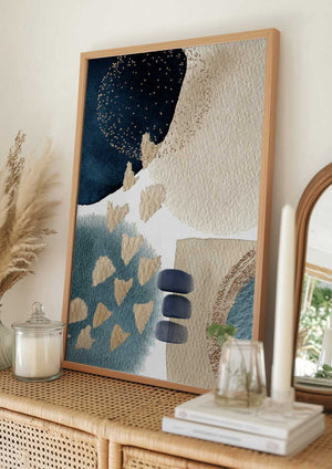 Tablou înramat „Blue Beauty-1” de Sally Ann Moss