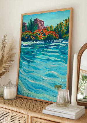 Tablou înramat „Sedona” de Pauline Wegman | Key and Sea Creative