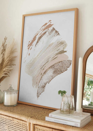 Tablou înramat „Neutral Silk-3” de Sally Ann Moss