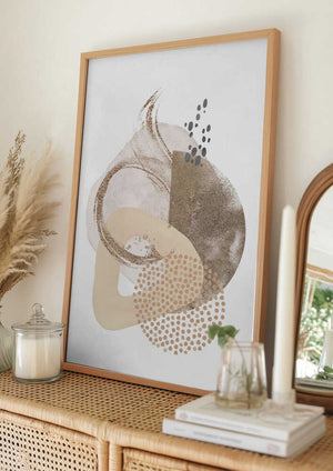 Tablou înramat „Neutral Silk-1” de Sally Ann Moss
