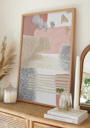 Tablou înramat „Delicate Pink-3” de Sally Ann Moss