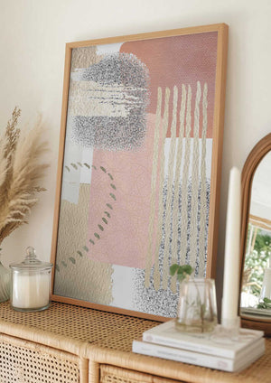Tablou înramat „Delicately Pink-1” de Sally Ann Moss