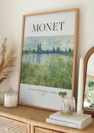 Tablou înramat „Banks Of The Seine” de Claude Monet