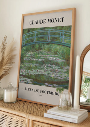 Tablou înramat „Japanese Footbridge 1899” de Claude Monet
