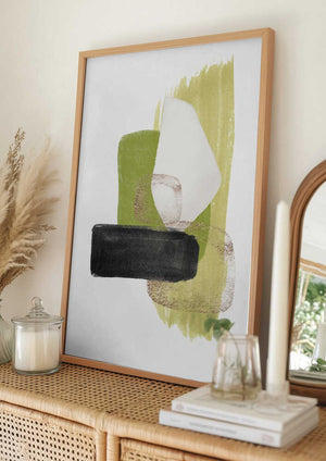 Tablou înramat „Green Dream-3” de Sally Ann Moss