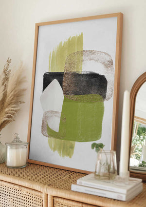 Tablou înramat „Green Dream-2” de Sally Ann Moss