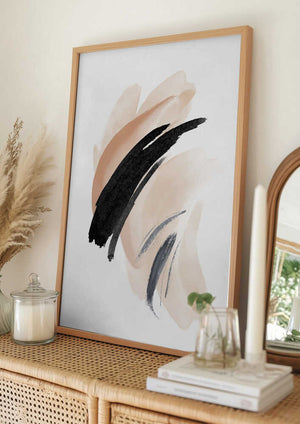 Tablou înramat „Simple Beige-2” de Sally Ann Moss