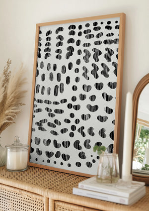 Tablou înramat „Dots and Strokes” de Dan Hobday