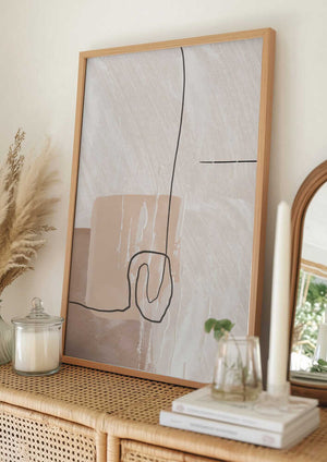 Tablou înramat „Creamy-1” de Sally Ann Moss
