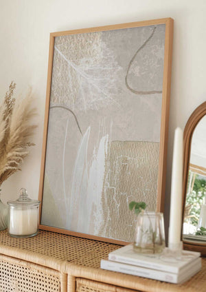 Tablou înramat „Calm Ivory-2” de Sally Ann Moss