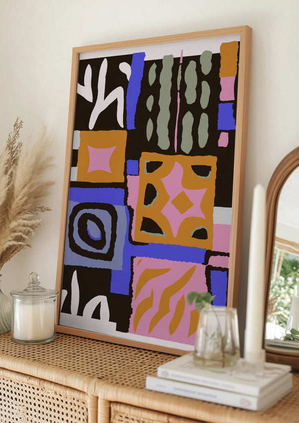 Tablou înramat „Colorful Geometry” de Treechild