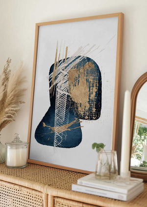 Tablou înramat „Stunning Blue-3” de Sally Ann Moss