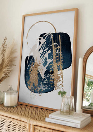 Tablou înramat „Stunning  Blue-2” de Sally Ann Moss