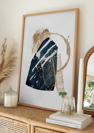 Tablou înramat „Stunning Blue-1” de Sally Ann Moss