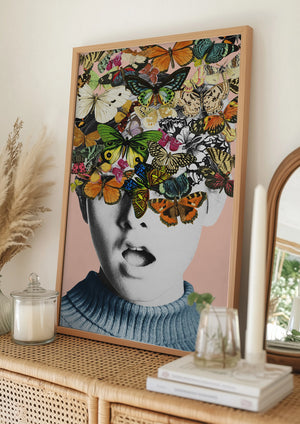 Tablou înramat „Twiggy surprise” de Frida Floral Studio