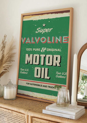 Tablou înramat „Valvoline” de Fadil Roze