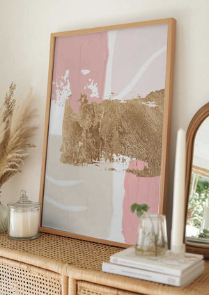 Tablou înramat „Pride of Pink-3” de Sally Ann Moss