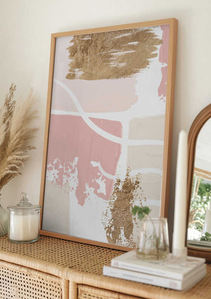 Tablou înramat „Pride of Pink-2” de Sally Ann Moss