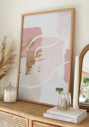 Tablou înramat „Pride of Pink-1” de Sally Ann Moss