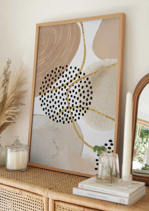 Tablou înramat „Jealous Beige-3” de Sally Ann Moss