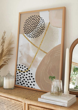 Tablou înramat „Jealous Beige-1” de Sally Ann Moss