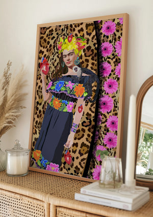Tablou înramat „love Frida” de Lynnda Rakos