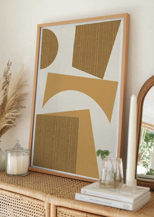 Tablou înramat „Curved Harmony” de THE MIUUS STUDIO