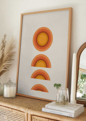 Tablou înramat „Sunset Echoes” de THE MIUUS STUDIO