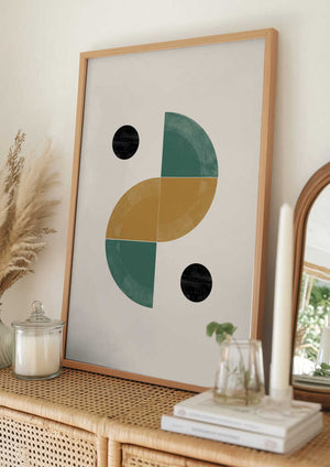Tablou înramat „Geometric Harmony” de THE MIUUS STUDIO