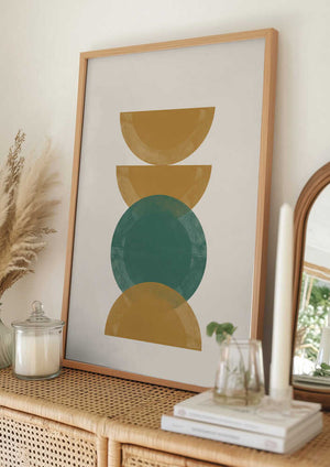 Tablou înramat „Geometric Harmony” de THE MIUUS STUDIO