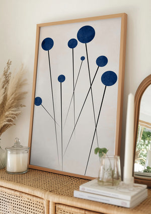 Tablou înramat „Wild Blueberries” de Kubistika