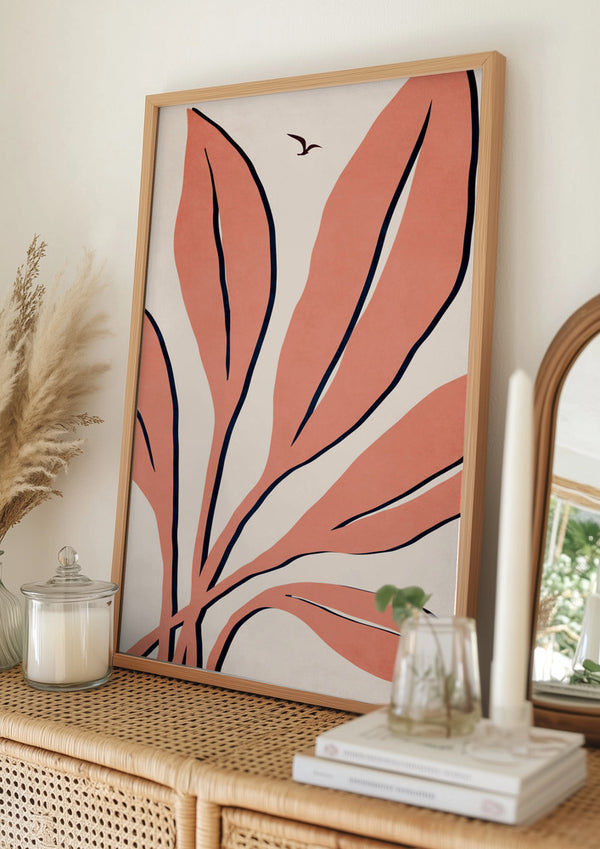 Tablou înramat „Ophelia   Rosé” de Kubistika